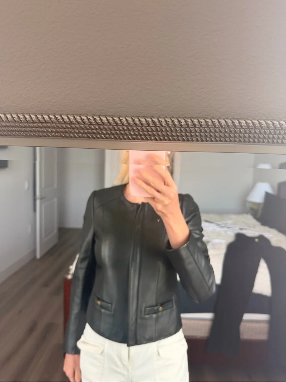 Coach Black Leather Women's Jacket